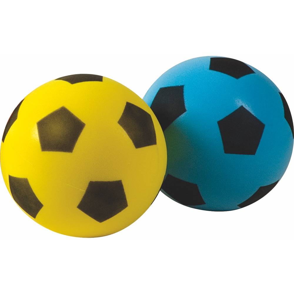Pallone morbido in spugna, in colori assortiti (giallo, azzurro)